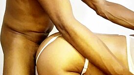 Drilling fat amateur pussy with monster cock.