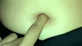 Do you peck her belly button as she rides you in this sexy amateur fetish?