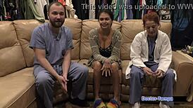 Angel Santana's first gyno exam with Dr. Tampa is exciting! 😊👩‍⚕️