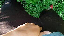 We Masturbate With Our Neighbor On The Street And Cum At The Same Time