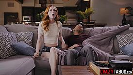 Stepsiblings Max and Scarlet in Intense Family Encounter