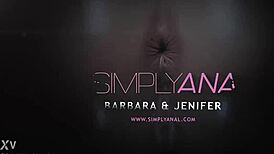 Inflate our asses for some hot lesbian anal fun