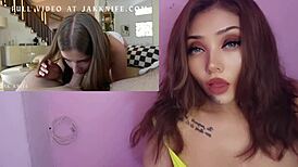 Cheating Little Stepsister Gets Intense Sex Lessons and Creampie from Stepbrother