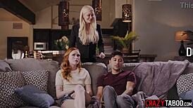 Stepsiblings Max and Scarlet in Intense Family Encounter