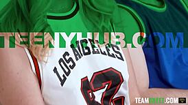 She Begs For Cum After Naughty Finals Bet