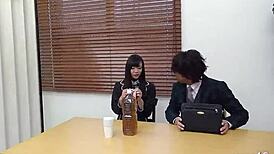 Uncensored jav porn - petite japanese teen get first bukkake and multiple creampies at gangbang by old guys