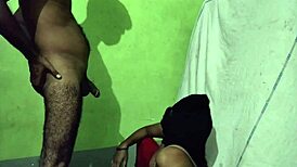 Indian boyfriend fucks girlfriend in standing position