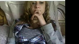 Cute teen webcam show with teasing