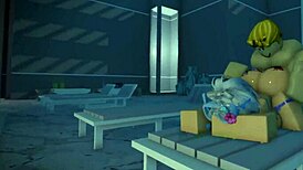 Roblox slut moans as big black cock fucks her rough and hard