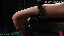 Skinny Slave With Huge Boobs Gets Pussy Vibed