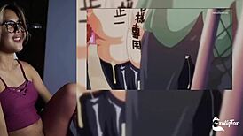 baby i cant sleep watch porn with me - exotiqfox solo gooner girl pov masturbating