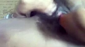 this homemade solo session with dildo is so intense