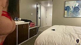 CURVY jaylene rio in SEXY red lingerie got her TWAT dicked by rome major.