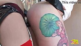 dominant milf straps on her slave 😈