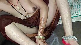 what a hot bhabhi she is, my dick got wet just seeing her juicy pussy in the bathroom with her friend