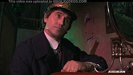 Halina Kowalska exposes her big tits in a nude handjob scene at the sanatorium pod klepsydra.