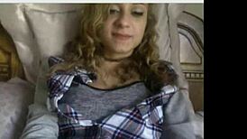 Cute teen webcam show with teasing