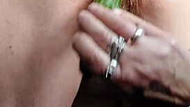 Oma Neukt Harige Kut Met Komkommer In German Granny Scene