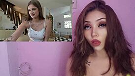 Cheating Little Stepsister Gets Intense Sex Lessons and Creampie from Stepbrother