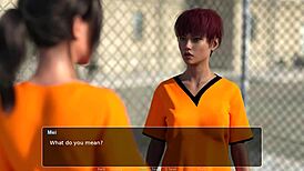 Redhead Prisoner Engages in Shaved Pussy Masturbation and Fingering During Prison Life Roleplay Part 1