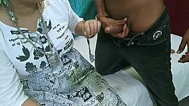 Hot Indian sister-in-law fucks sister's husband in doggy