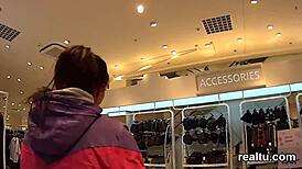 exceptional czech chick tempted in shopping centre and shagged in pov 😏