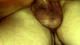 Wife's first swing house encounter with well-hung single guy in front of cuckold.