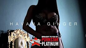 Ebony slut fucks busty maserati with strap-on