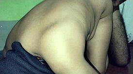 Indian boyfriend fucks girlfriend in standing position