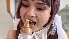 Delicious reward for cute nerd