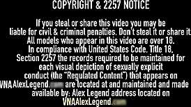 Ashlee Mae licks Alex Legend's balls