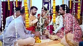 Sudipa ki suhagraat - sudipas wedding night with five husband gangbang fucking full movie