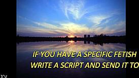 in this bdsm scene, a loser tries to please his goddess mistress