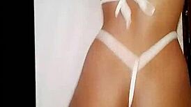 Chatting on live webcam with friends online.