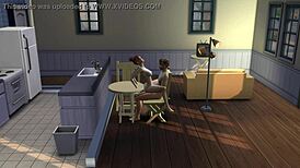 Step Sister Rides Step Brother Intensely on Desk in Nude Taboo Encounter