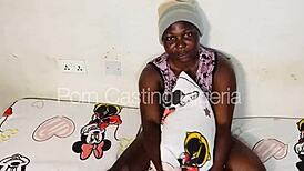 casting session with a black woman