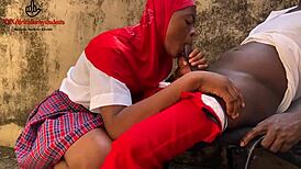 Horny School Girl Fucks Big Black Cock Outside Classroom