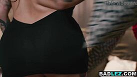 Busty Latina Milf Fucks Big Ass Stepsister While Wife Is Unaware