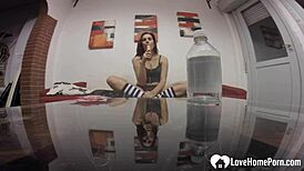 Babysitter Plays With Dildo!