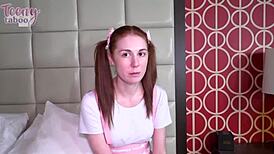 Redhead Ellie Murphy asks Seth for 4some sex advice with babysitter