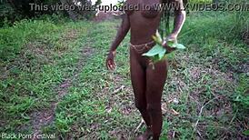 Slim African Girl Walking Naked In The Middle Of My Village Looking For Some Dick!