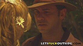 let's fuck outside - country couple banging in public