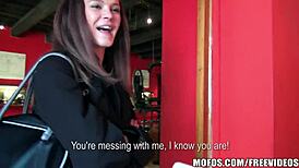 natural czech brunette gets fucked outdoors