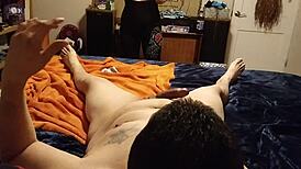 Sucking big dick makes her cum while riding