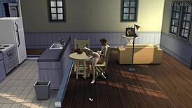 Step Sister Rides Step Brother Intensely on Desk in Nude Taboo Encounter