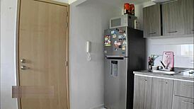 I rented an Airbnb with my stepmother's slut and we fucked her for masturbation - creampie