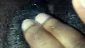 i love watching this black wet pussy in late night solo masturbation