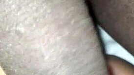 Man Intensely Plays with Huge Black Cock Close-Up