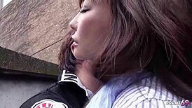 Boy Seduces Japanese Mature Neighbor For First Fuck With Creampie