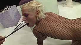 the body wrapped in a fishnet suit